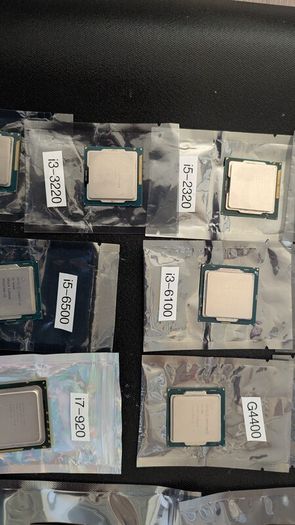 Selection of Intel Core ix/Pentium 1st to 7th generation processors