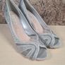 Womens Amy Huberman Bourbon Cluney Brown High Heels Stilettos  Silver Diamontes Size Uk 6.5 Eu 40 LIKE NEW Image 2