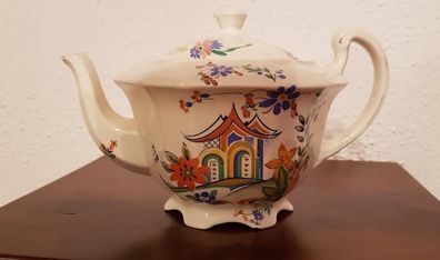 Antique Meakin China Oriental DesignTea Pot