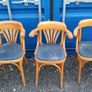 Vintage Thonet style bentwood armchairs  for restoration  7 chairs in total Image 3
