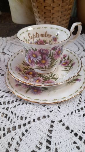 Royal Albert Flower of the month September Michaelmas Dasy