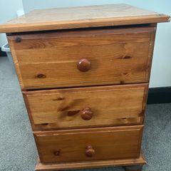 pine bedside locker