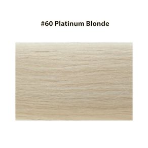 Micro Ring Hair Extensions 20" Double Drawn I Tip Remy Hair 25g - #60 Platinum Blonde