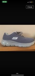 Ladies Sketchers size 6 grey & white
