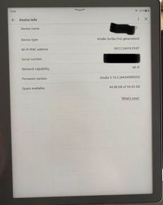 E-reader Kindle Scribe 1st gen