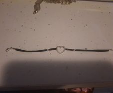 sterling silver heart bracelet