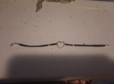 sterling silver heart bracelet