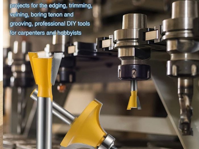 12 PCS 6.35mm 1/4 Inch Shank Tungsten Carbide Tipped Router Bit Set with Wrench (FREE POSTAGE)