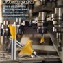 12 PCS 6.35mm 1/4 Inch Shank Tungsten Carbide Tipped Router Bit Set with Wrench (FREE POSTAGE) Image 7