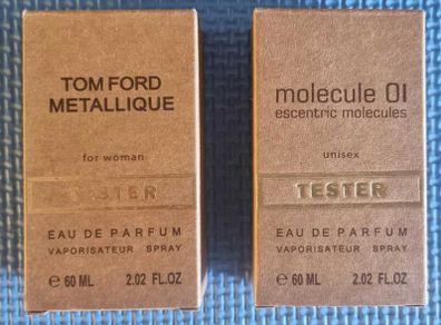 Parfume 60 ml - Metallique and Escentric Molecules, new.