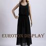 SF-11 Female mannequin full body manikin + 2 free long curly wigs (dark brown and black) +metal stand Head and arms can be rotated Plastic Unbreakable Eco-friendly Image 3