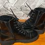 Clarks Girls Black Leather Biker-Style Ankle Boots UK4.5 EU37.5 Image 7