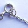 Vintage Sterling Silver925 Disc Charm Anklet Bracelet length 10" - 1,6g Image 10