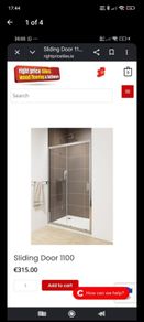 Shower sliding door