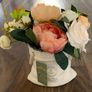 BRAND NEW Artificial Flower Ceramic Bag - Gorgeous Gift! Image 2