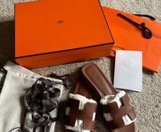 Hermes Oran sandals size 37
