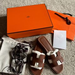 Hermes Oran sandals size 37