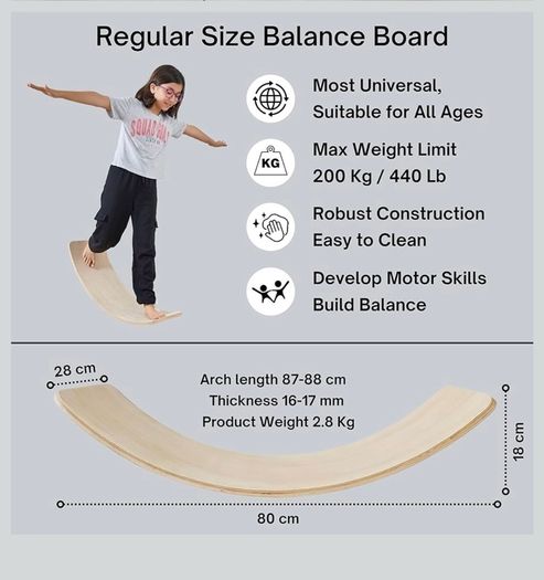 80 cm Balance Board - Excellent Quality Montessori Toy
