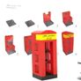 Lego London Leicester Square LBR Telephone Booth 2016 with yellow brick 1 of 500 it was a gift for Lego employees Lego only made only 500pcs Image 2