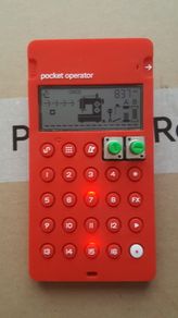 Teenage Engineering PO-12 Rythym. CA-X red & stand