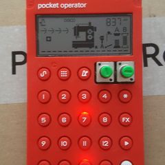 Teenage Engineering PO-12 Rythym. CA-X red & stand