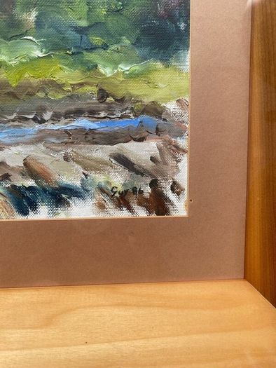 Original oil painting Farm Yard Maam Bridge