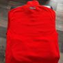 Vintage Reebok Red/Orange Fleece Quarter Zip Pullover Jacket Y2K Size L-XL Image 3