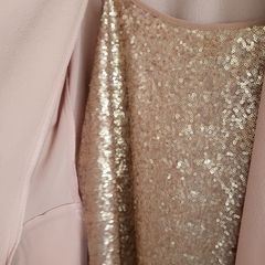PRIMARK blush bling cami Sz 12