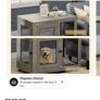 Paw hut pet crate end table with washable cushion for sale Image 8