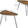 New Set of 2 Rustic Brown Coffee Tables - FREE P&P Image 3