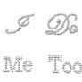 I Do" &" Me Too Bridal Groom Wedding Shoes Stickers Image 2