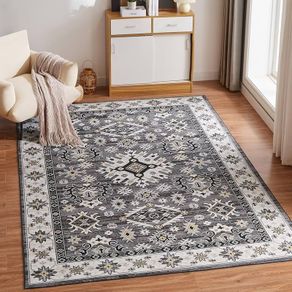 Washable Rugs Living Room Boho Rug for Bedroom Anti Slip Rugs Classic Large Rugs for Living Room Vintage Area Rugs Soft Short Pile Rug Washable Rugs Vintage 80x150CM Blue