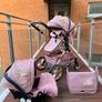 New baby pram 3 in 1 candy pink Image 4