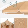 1.6 m Parasol, Beach Umbrella, UPF 50+, Sun Protection, Portable Octagonal Polyester Canopy, Fibreglass Ribs, Tilt Mechanism, Carry Bag, for Beach Garden Balcony Pool, Taupe MULTIPLE COLOURS AVAILABLE (FREE POSTAGE) Image 7