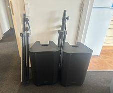 SubZero D12 Active Speakers Pair + Stands