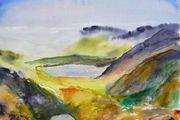 carrauntohill view watercolour
