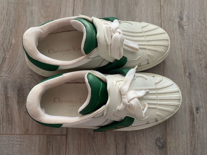 Christian Dior-ID Sneakers - White/Green - EU 37.5 UK 4.5