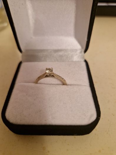 white gold diamond engagement ring
