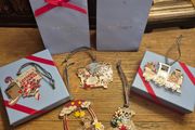 Newbridge Silverware Christmas Decorations x5 | 4 New Boxed / Crystal Collection Ornament