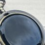 1 Scrying Black Mirror Glass Pocket Watch Necklace Divination Alter All Seeing Realms Witchcraft Image 3