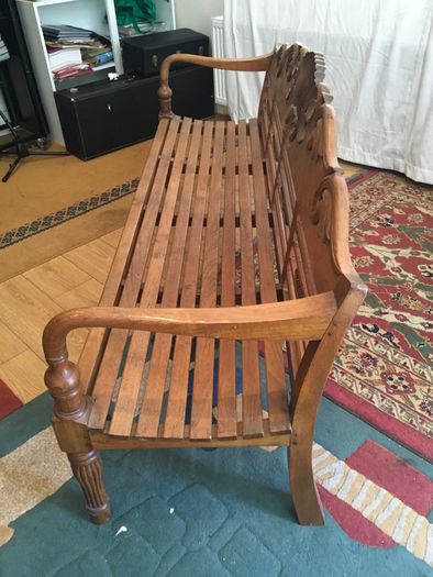 Solid Teak Bench