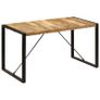 Dining Table 140x70x75 cm Solid Mango Wood Image 2