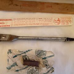 Antique 1914 Expansive bit for boring wood, with 2 cutters