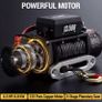 6 tone 12V Electric Winch Synthetic Tow Rope Winch 24M/92FT Lifting Hoist for 4X4 Car Trailer ATV Truck Off Road Boat Image 10