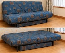 Futon sofa bed with storage