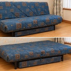Futon sofa bed with storage