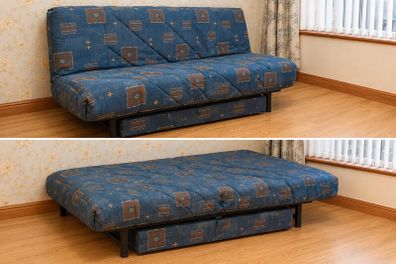 Futon sofa bed with storage