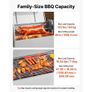 Rotisserie Grill, 38W BBQ Outdoor Pig & Lamb Spit Roaster, Charcoal Spit Roaster with 60 kg Capacity, Wheels & 4-Level Height, Stainless Steel Electric Rotisserie Grill Kit for Camping Outdoor Image 5