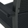 Garden Chairs 4 pcs Black Plastic Rattan Look Image 5