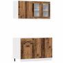 4 Piece Kitchen Cabinet Set Old Wood Image 2